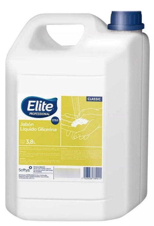 JABON ELITE GLICERINA 1 GALON (3,8 Lts) REF 924135